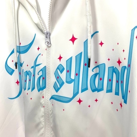 Disney Parks Magic Kingdom Fantasyland Hooded Windbreaker Jacket NWT XS - Picture 5 of 14